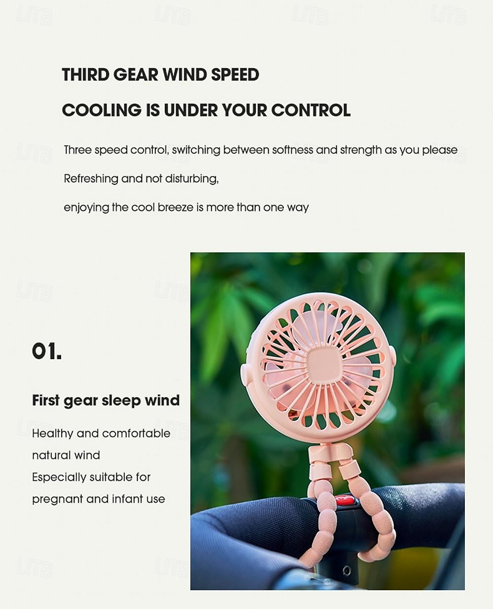 Octopus Fan Easy to Carry Multi-Functional Folding Office Desktop Outdoor Camping Stroller Handheld Fan Baby Stroller Fan Hand Held Bicycle Portable FanVentilator Silent Outdoor Cooler Neck Fan 2025 - $15.49 –P9