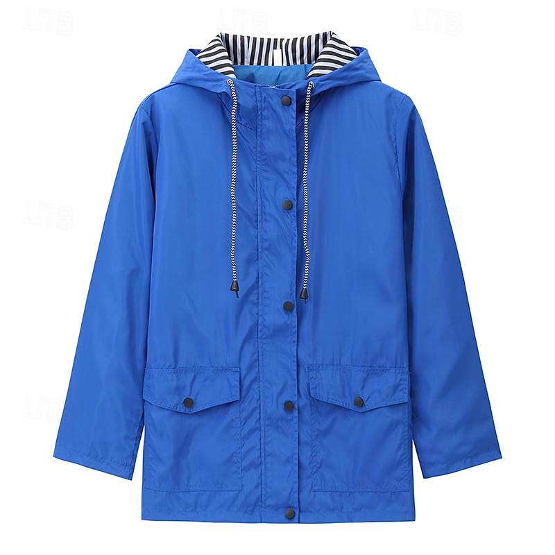 Jaqueta de chuva feminina à prova d'água jaqueta de caminhada jaqueta com capuz ao ar livre à prova de vento respirável secagem rápida absorção de suor leve agasalho casaco corta-vento parka caça pesca escalada de 2025 por $31.99 –P1
