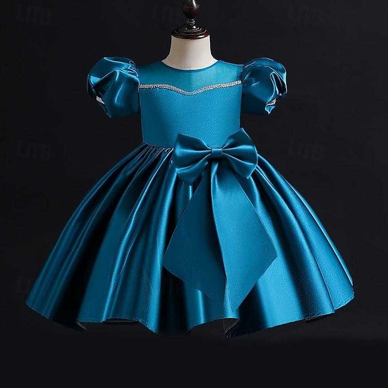 Toddler Girls' Party Dress Sequin Short Sleeve Performance Mesh Cute Princess Polyester Above Knee Sheath Dress Tulle Dress Summer Spring Fall 3-7 Years Silver Black White 2025 - $42.99 –P3