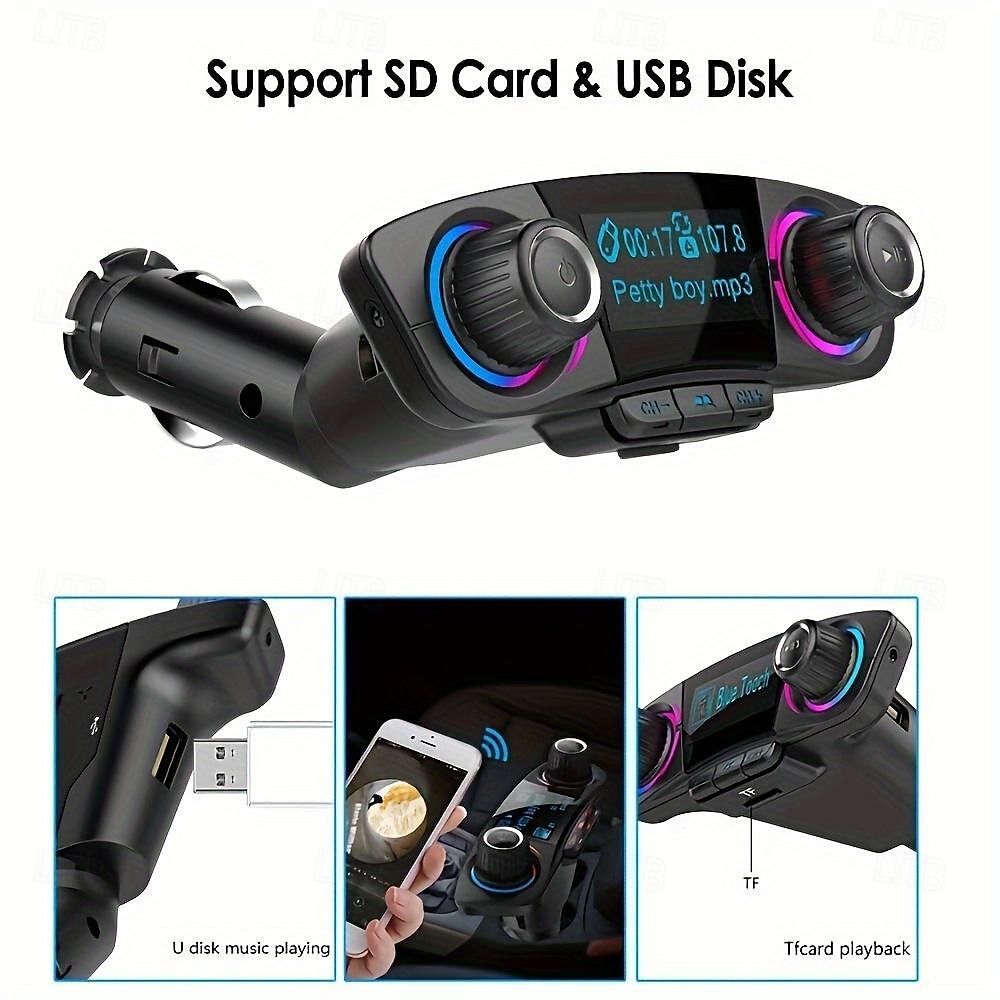 2025年 1 個の車用 MP3 プレーヤー、カードスロット付き、AUX ワイヤレス レシーバー、多機能車用 USB 音楽プレーヤー、ハンズフリー通話、電話充電器、車用ワイヤレス FM トランスミッター、車用アクセサリー、電話アクセサリー、ギフト  コレクション – $28.99 –P4