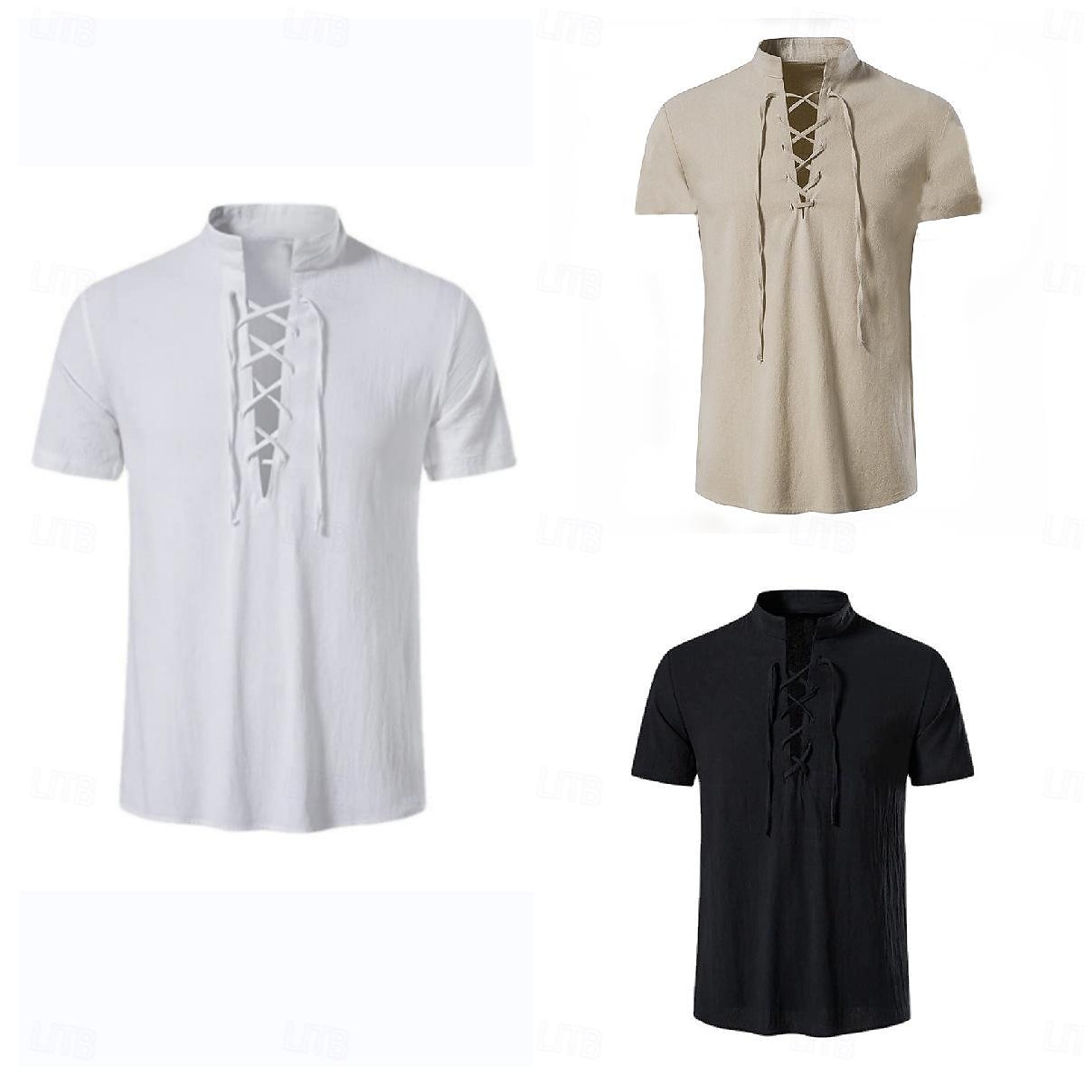 Medievale Rinascimento 17° secolo Blusa / Camicia Pirata Guerriero Vichinghi Costume Per uomo Halloween Carnevale Mascherata Performance Abbigliamento Quotidiano LARP Adulti Camicia del 2025 a $17.99 –P1