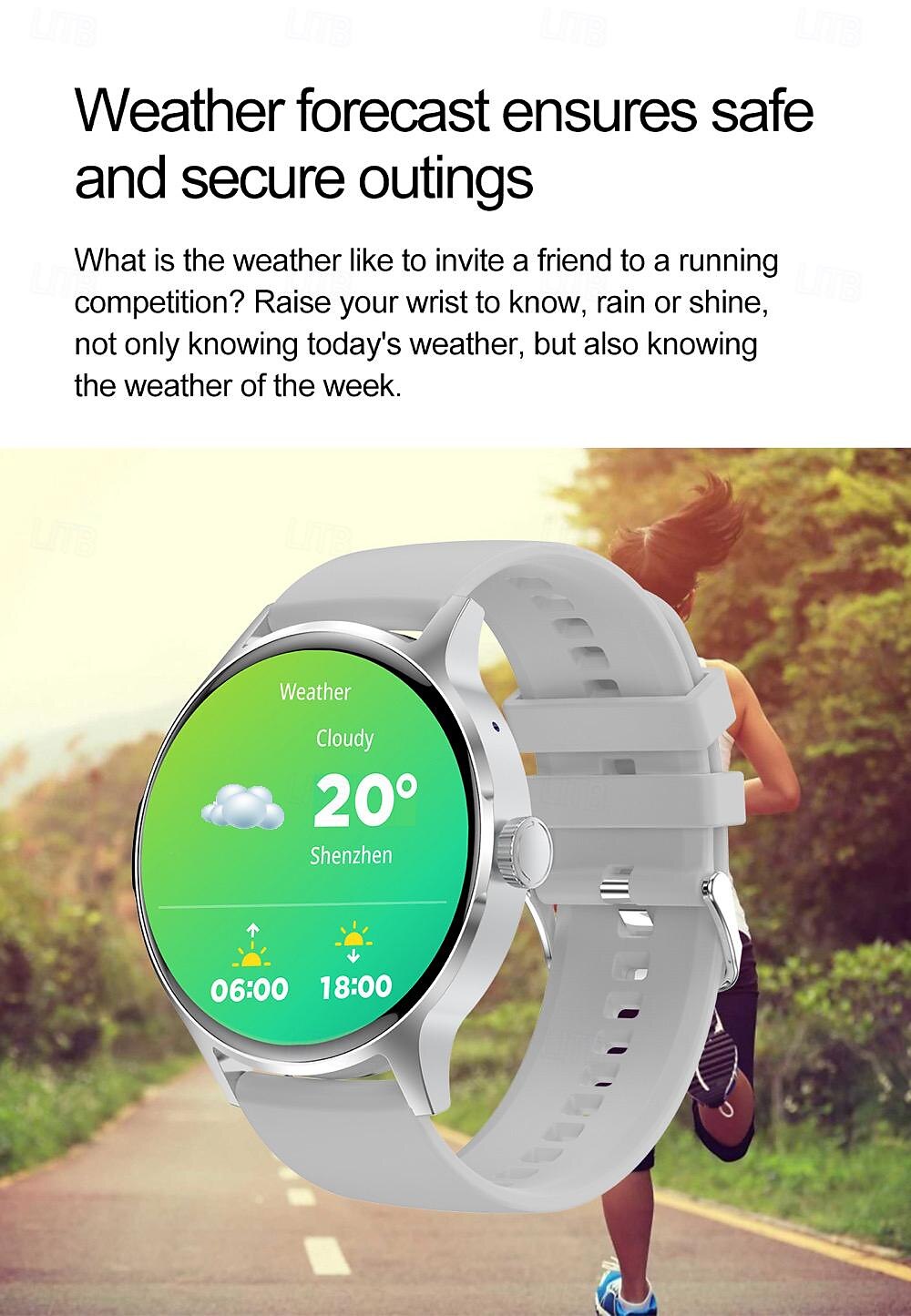 696 HK30 Inteligentny zegarek 1.43 in Inteligentny zegarek Bluetooth EKG + PPG Krokomierz Powiadamianie o połączeniu telefonicznym Kompatybilny z Android iOS Damskie Męskie Odbieranie bez użycia rąk 2025 - $47.99 –P16