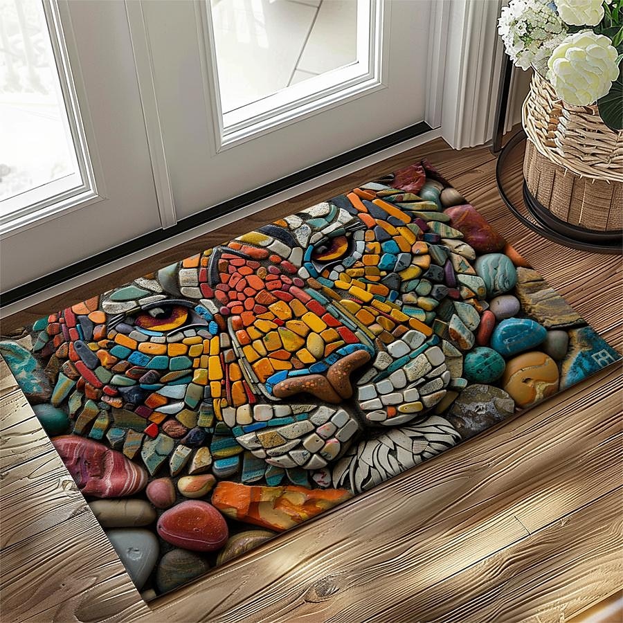 Cobblestones Animals Doormat Kitchen Mat Floor Mat Non-Slip Area Rug Oil Proof Rug Indoor Outdoor Mat Bedroom Decor Bathroom Mat Entrance Rug 2025 - $16.99 –P9