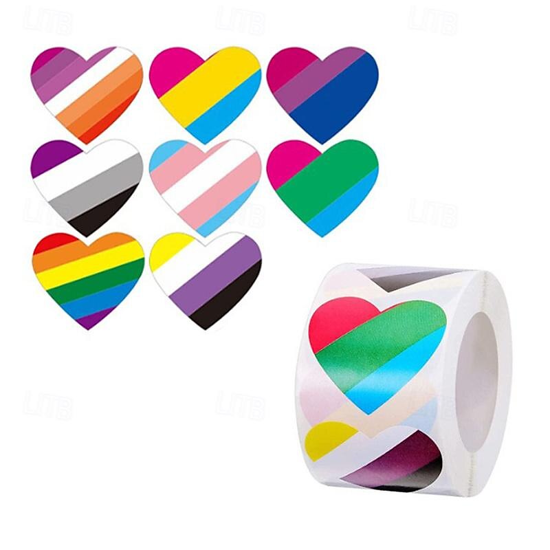 adesivo del mese dell'orgoglio di San Valentino da 1 pollice-2,5 cm 1,5 pollici-3,8 cm del 2025 a $11.99 -P17