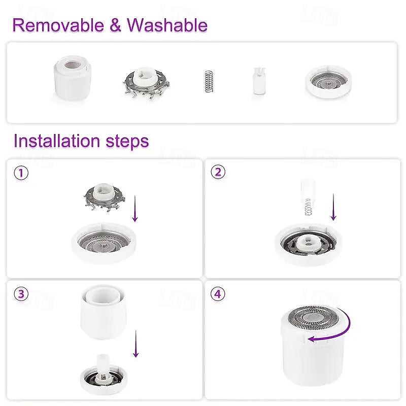 4-in-1 Electric Shaver for Women -Multipurpose Facial Legs &Underarm Trimmer with Wet/Dry Hair Removal - USB Rechargeable.Portable -Ideal Holiday Gift 2025 - $26.99 –P6