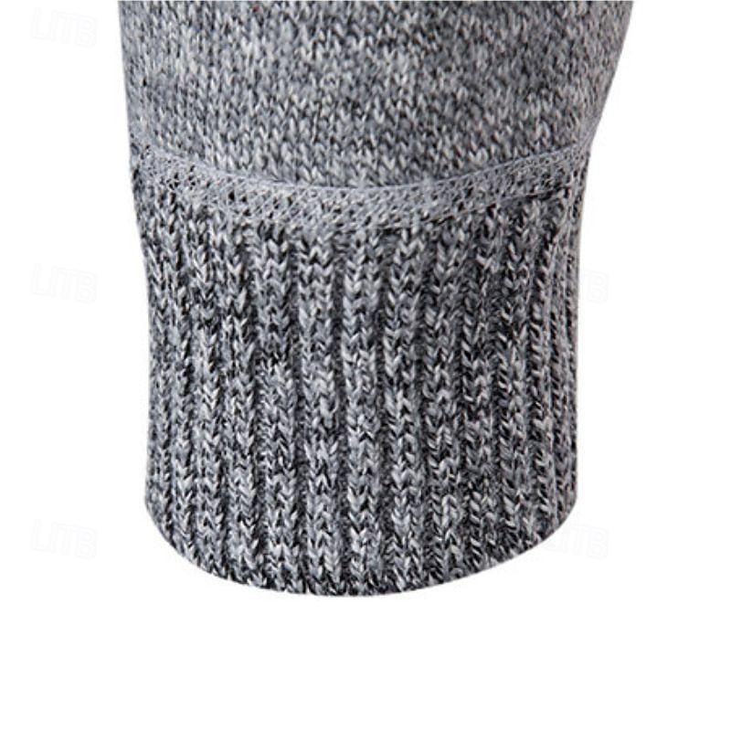 Per uomo Cardigan Maglione con Zip Cardigan Spesso A Coste Maglia Corto Tasca Lavorato a maglia Blocco di colori Collo alla coreana Riscaldamento Moderno Contemporaneo Casuale Abbigliamento quotidiano del 2026 a $33.99 –P3