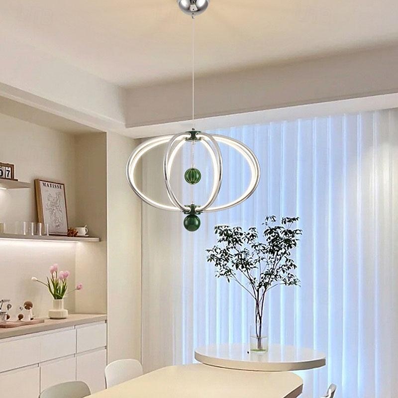 LED Pendant Light 48cm Ring Circle Design 3 Color Light Metal Luxurious Modern Style Dining Room Bedroom Pendant Lamps 110-240V 2026 - $949.99 –P4