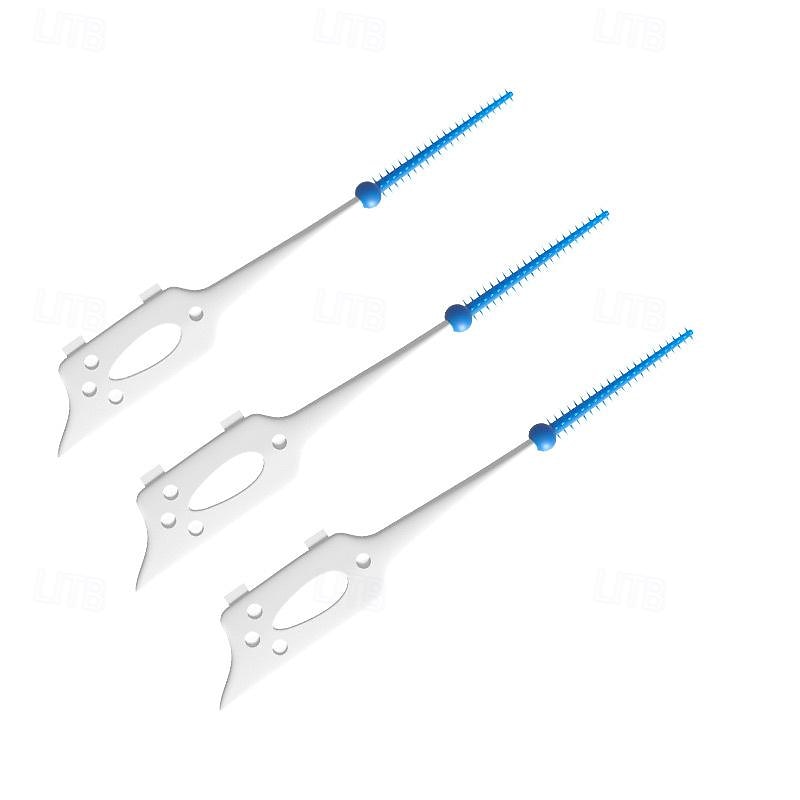 100 יחידות מברשות סיליקון בין שיניים קיסמי שיניים מברשת בין השיניים קיסמי סיליקון עם חוט כלי לניקוי הפה 2026 - $11.99 –P3