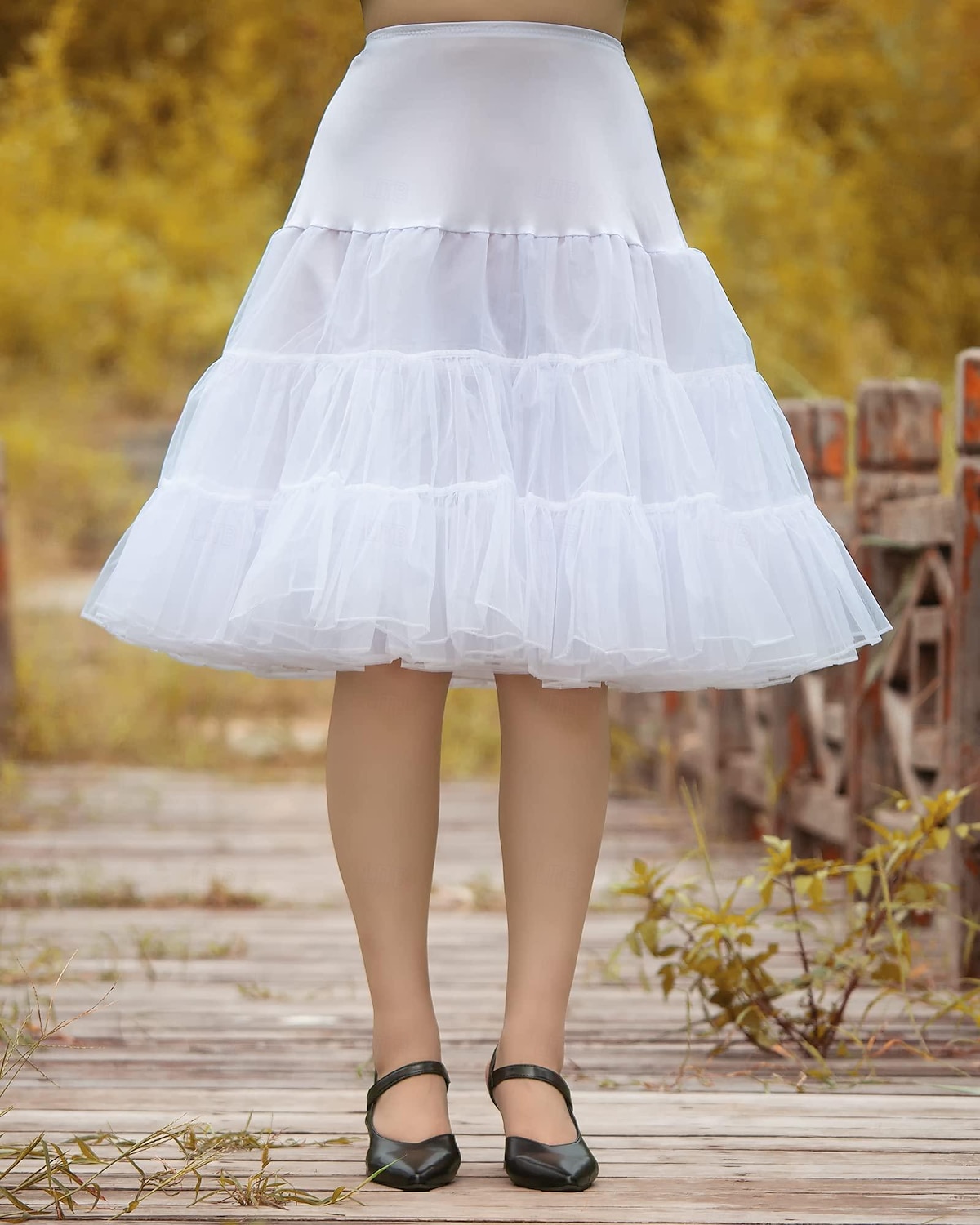 Princess Lolita 1950s Knee Length Petticoat Hoop Skirt Tutu Under Skirt Solid Colored Women's Bachelorette Party Petticoat 2025 - $20.99 –P14