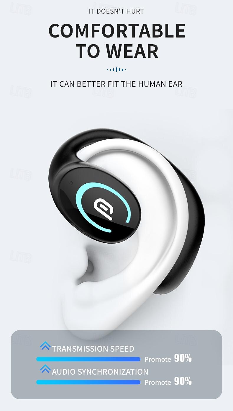 iMosi MK9 True Wireless Headphones TWS Earbuds Ear Hook Bluetooth 5.3 Sports Ergonomic Design Built-in Mic for Apple Samsung Huawei Xiaomi MI  Everyday Use Mobile Phone Travel Entertainment Car 2025 - $15.99 –P8
