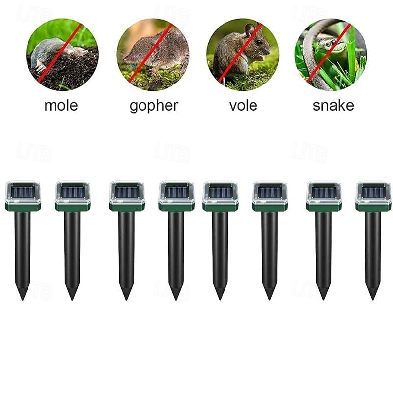 Solar Ultrasonic Mouse and Snake Repeller – Garden Pest Deterrent with Shock and Vibration, Solar Powered Lawn Protection Device 2025 - $15.99 –P4