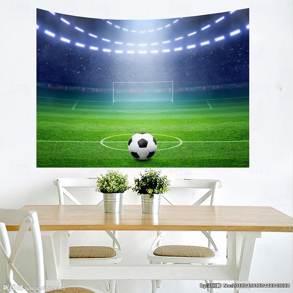 Europäische Fußball-Cup-Wandteppich zum Aufhängen, große Wandteppiche, Wanddekoration, Fotohintergrund, Decke, Vorhang, Heim, Schlafzimmer, Wohnzimmer, Dekoration 2025 - $17.99 –P5