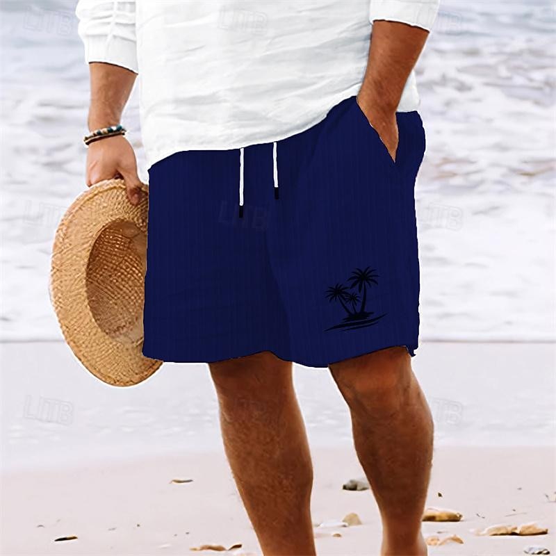Per uomo Pantaloncini estivi Pantaloncini da spiaggia Pantaloncini casual Tasche A cordoncino Vita elastica Albero di cocco Comfort Traspirante Breve Per eventi Da mare Spiaggia Hawaiano Boho Bianco del 2026 a $20.99 –P10