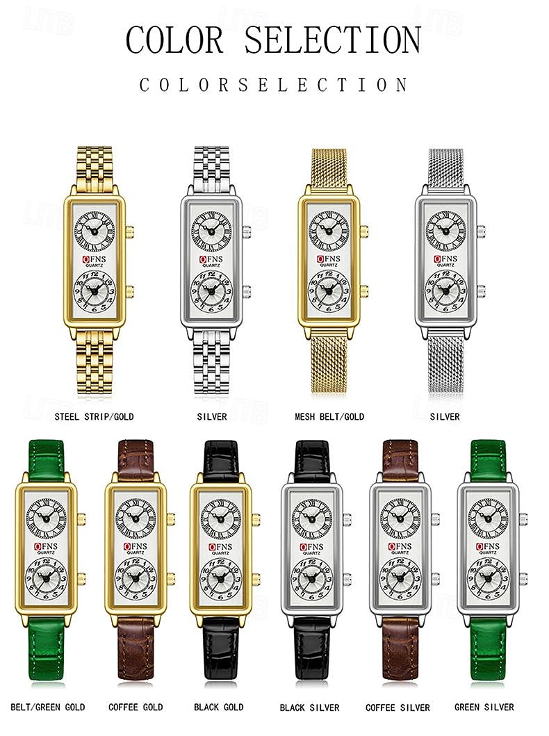 Moederdag Cadeau voor Vrouwen Quartz Horloge Creatief Modieus Casual Horloge Waterdicht Wereldtijd Decoratie Lederen Mesh Band Horloge 2026 - $36.99 –P8