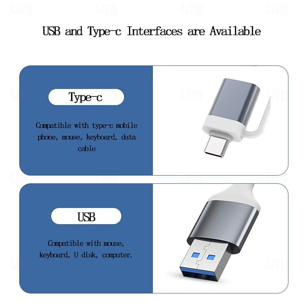 USB Adapter 4 Port Mini USB Docking Station Compatible with MacBook iPad Pro Dell HP Laptops Cell Phones 2025 - $12.99 –P5