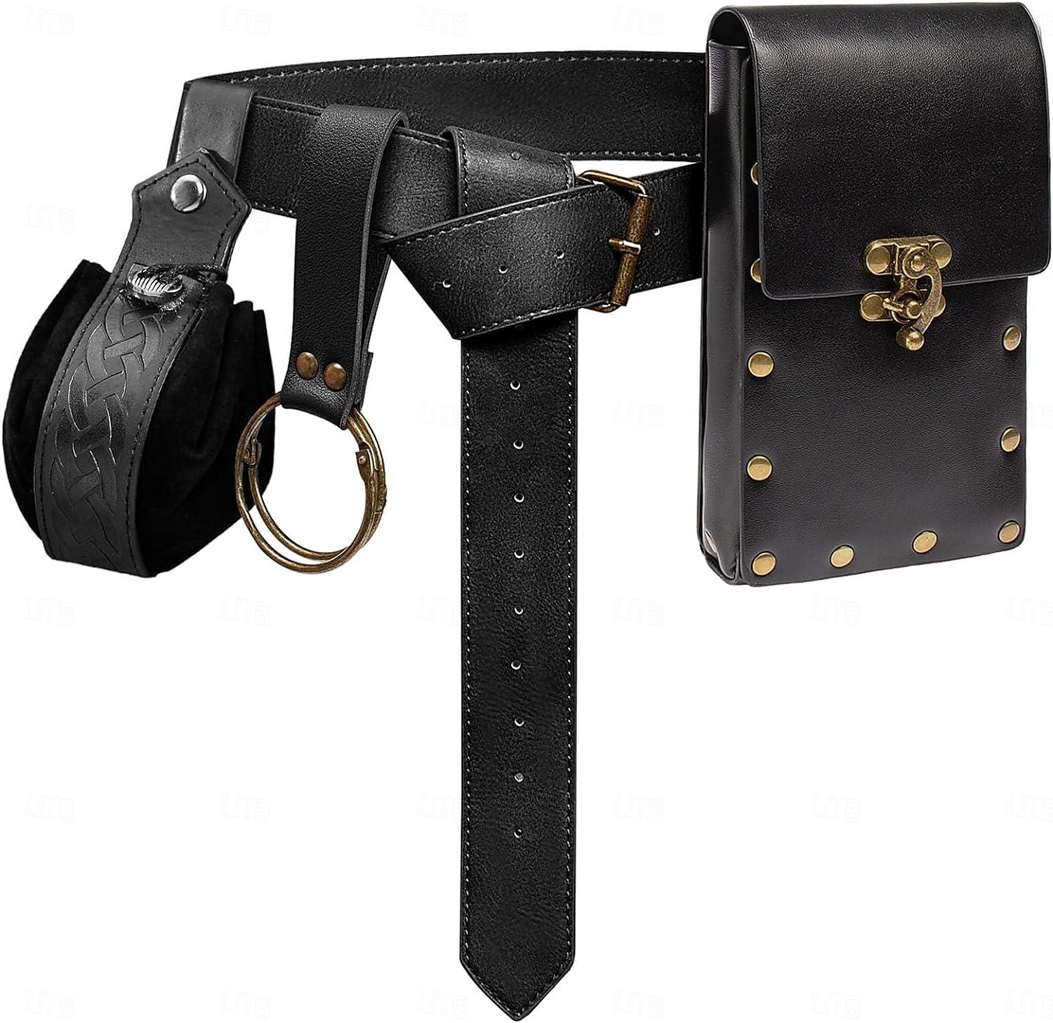 Medieval Renascentista Roupa Feira Ren Cavalheiro Viking Unisexo Celta Viking Fantasia Dia Das Bruxas Carnaval feira renascentista LARP Ren Faire Adulto Cinto Bolsa de 2025 por $33.99 –P2