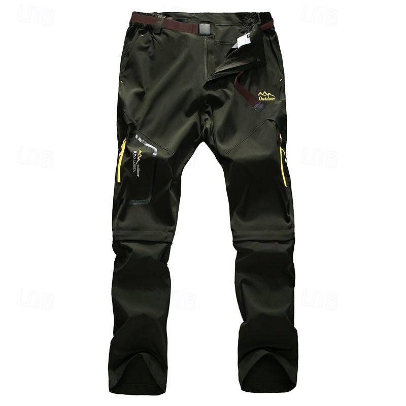 Voor heren Cargohosen Wandelbroek Tactische broek Militair Buiten Normale pasvorm waterdicht Ademend Sneldrogend Broeken / Regenbroek / Overbroek Afneembaar ontwerp Zwart Leger Groen Jagen Klimmen 2025 - $38.99 –P9