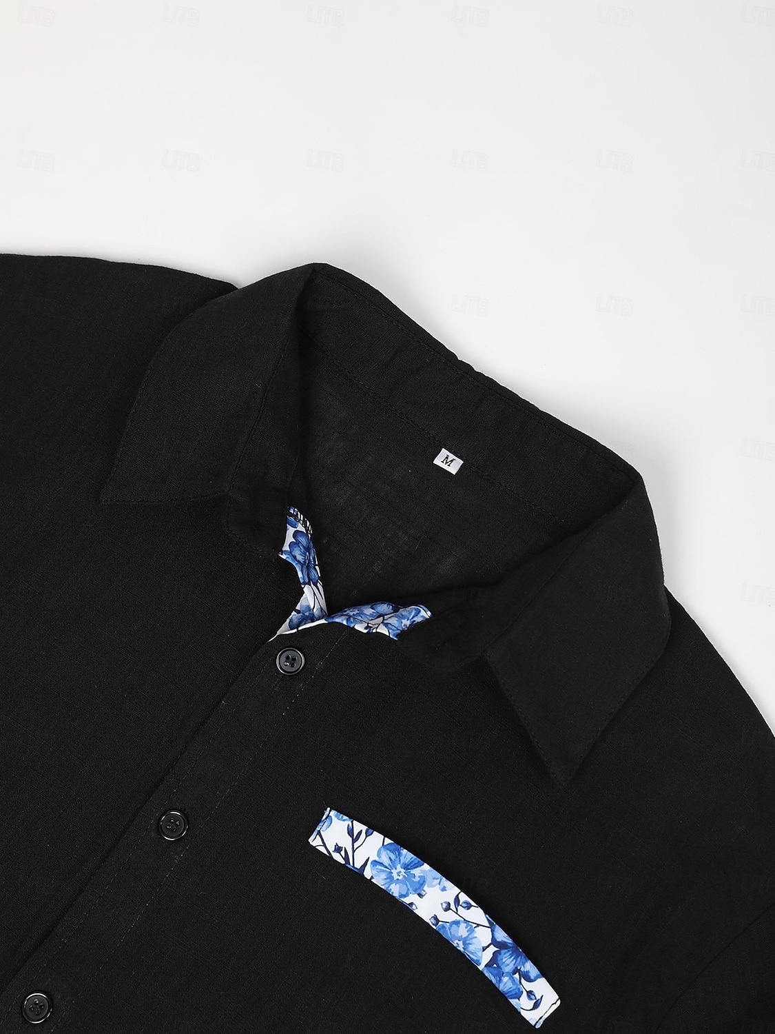 Men's Shirt Linen Shirt Summer Shirt Beach Wear Button Up Shirt Plain Vacation Curise Black White Pink Navy Blue Short Sleeve Collar Summer Spring Clothing Apparel 2025 - $21.99 –P2
