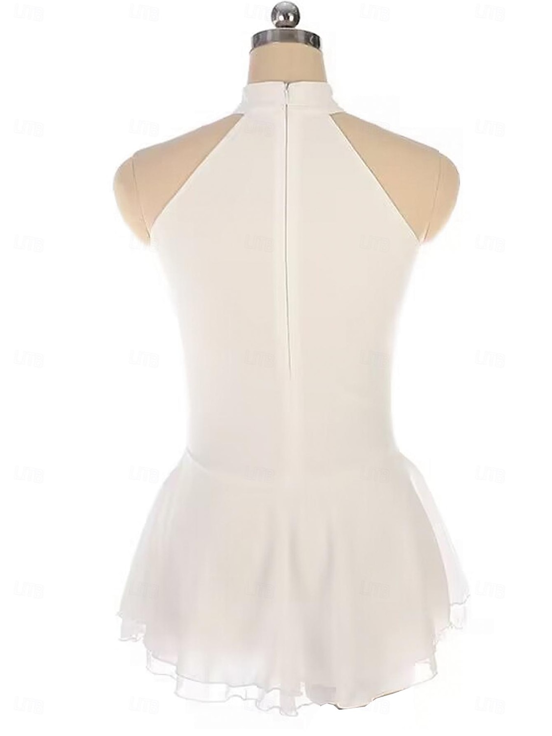 Vestito da pattinaggio artistico Per donna Da ragazza Pattinaggio sul ghiaccio Vestiti Bianco Collage Foro per pollice Retato Elastene Elasticizzato Addestramento Da allenamento Professionale Vestiti del 2026 a $166.99 –P3