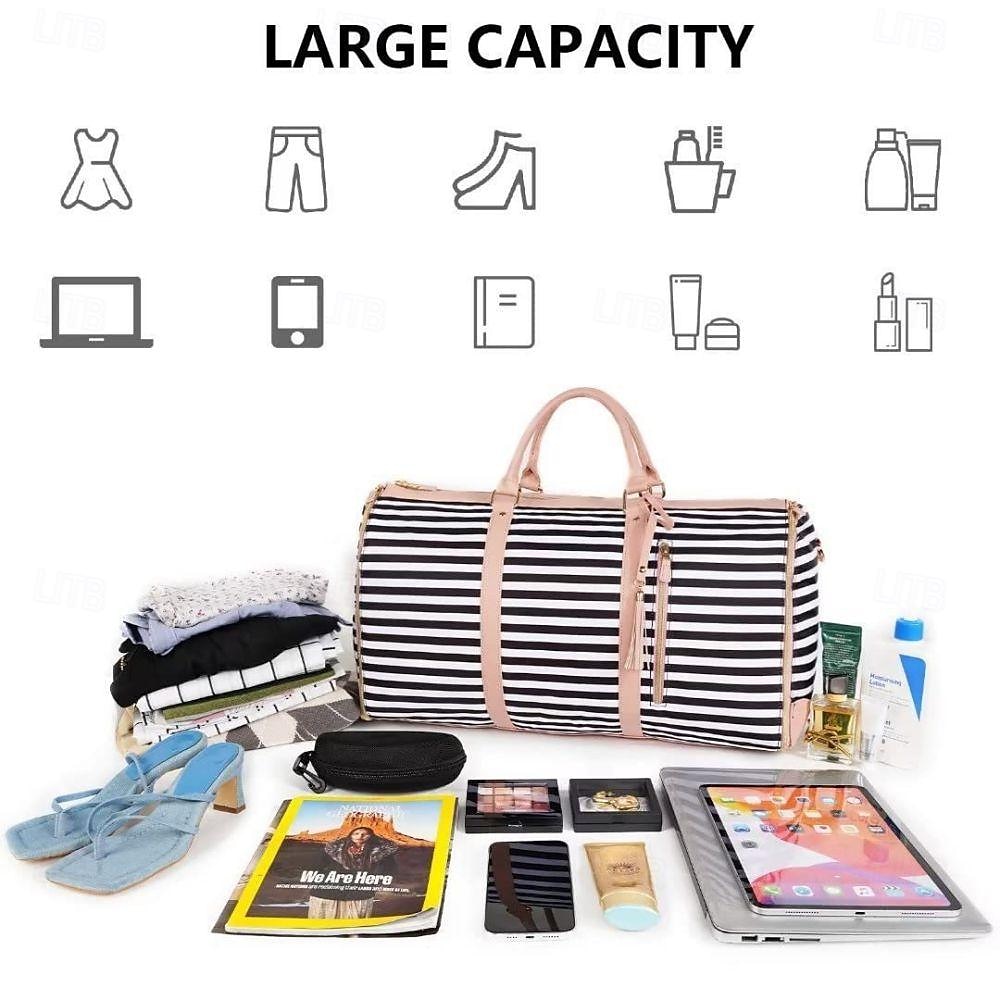 Extra Large Capacity Foldable Travel Bag - Multifunctional Organizer, PU Carry-On Luggage with Spacious Storage 2025 - $53.99 –P9