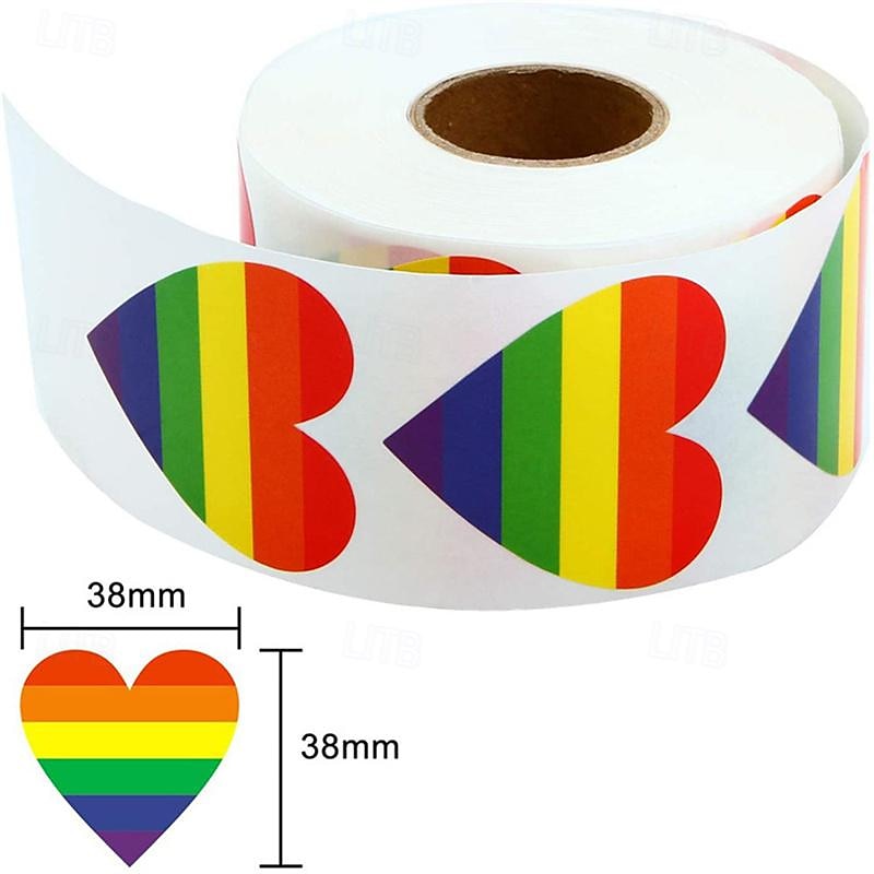 adesivo del mese dell'orgoglio di San Valentino da 1 pollice-2,5 cm 1,5 pollici-3,8 cm del 2025 a $11.99 -P3