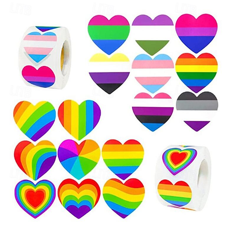 adesivo del mese dell'orgoglio di San Valentino da 1 pollice-2,5 cm 1,5 pollici-3,8 cm del 2025 a $11.99 -P14