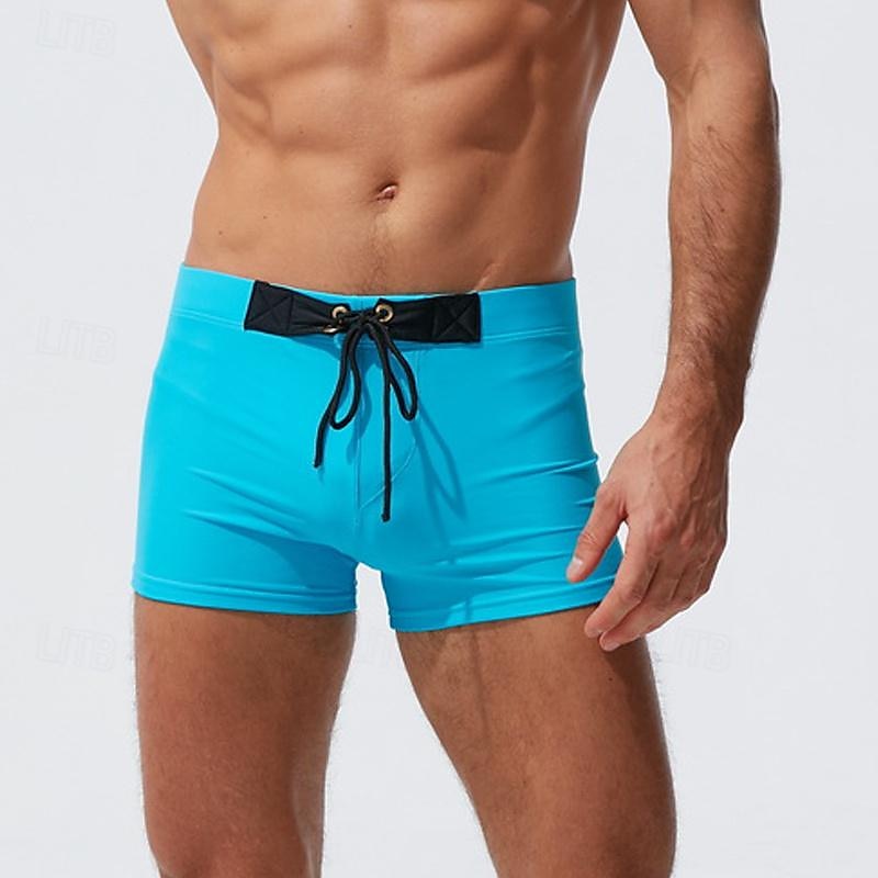 Homens Bermuda de Surf Shorts de Natação Calção Justo de Natação Patchwork Com Cordão Cintura elástica Bloco de cor Conforto Secagem Rápida Curto Feriado Praia Final de semana Moda Casual Branco de 2025 por $17.99 –P8