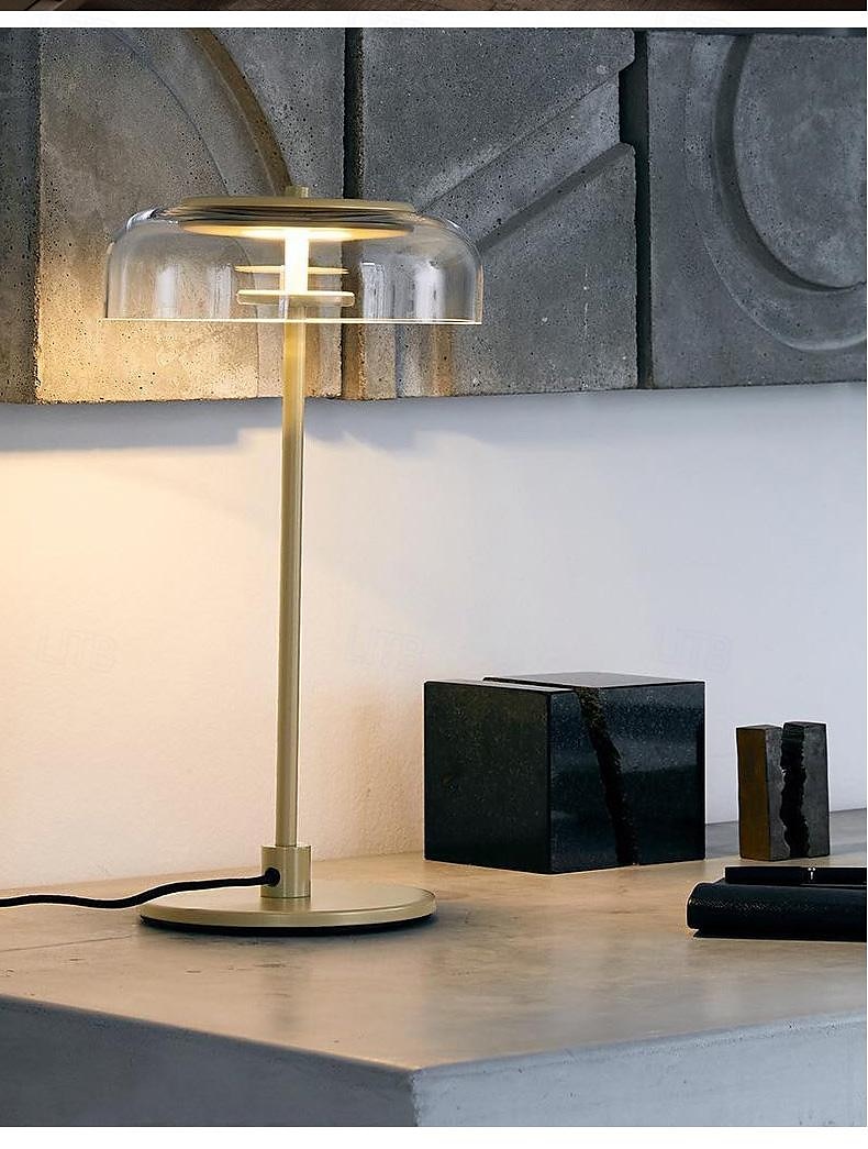 LED Beside Lamp 7W Nordic Glass Desk Light Bedroom Living Room Desk Lamp Kids Room Decor Bedisde Lights Gifts Creative Iron Table Light with Glass Lampshade Indoor Table Lamp with Plug 110-240V 2025 - $265.59 –P7