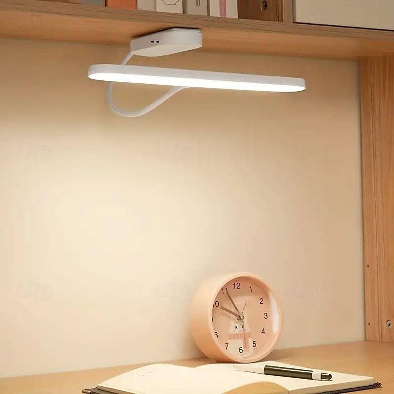 One Pack of LED Three-color Stepless Dimming, Eye-protecting Study Lamp, Rechargeable and Plug-in Dual-purpose, Student Dormitory Artifact, Office Reading Lamp, Bedroom Bedside Wall Lamp 2025 - $18.99 –P5