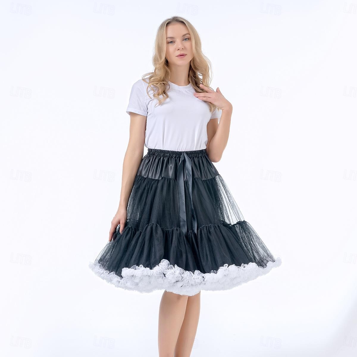 Retro Vintage 1950s Petticoat Hoop Skirt Tutu Under Skirt Princess Women's Halloween Carnival Masquerade Party / Evening Bachelorette Party Adults Skirts 2025 - $29.99 –P5
