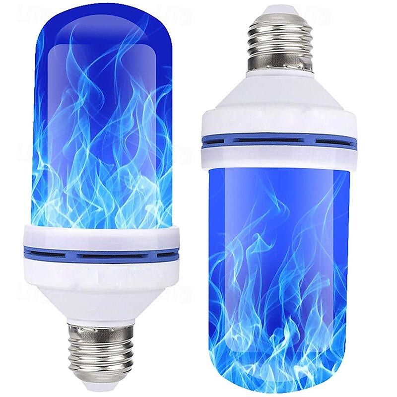 5W LED Fire Flame Effect Light Bulb, E26 E27 B22 4 Modes Fire Flickering Bulbs for Christmas Decoration Atmosphere Lighting with 4th Gear Gravity Sensor 1pc 2025 - $9.49 –P2