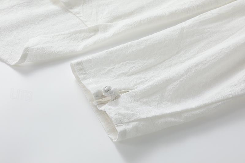 Da uomo Camicia Camicia di lino Camicia con colletto cinese Camicia con colletto alla coreana Camicia casual Camicia con Bottoni Semplice Casuale Quotidiano Nero Bianco Rosa Vino Manica Lunga del 2026 a $27.99 –P10