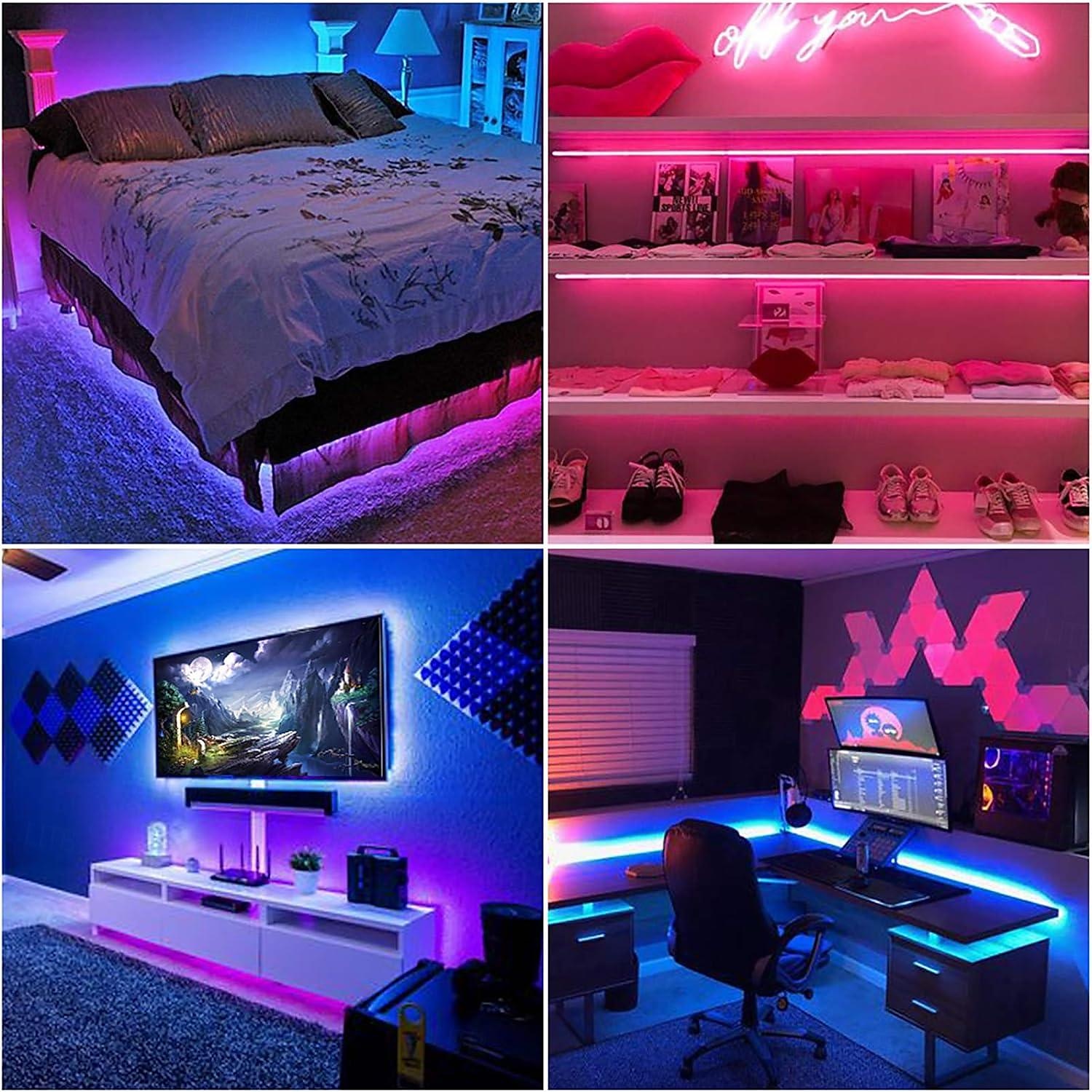 vattentät usb led strip lampor rgb färgskiftande 3,28-15ft batteridrivna led strip lampor flexibla batteridrivna led lampor med 3 nycklar ir controller för sovrum skrivbord hem rum tv camping och 2025 - $8.49 –P3