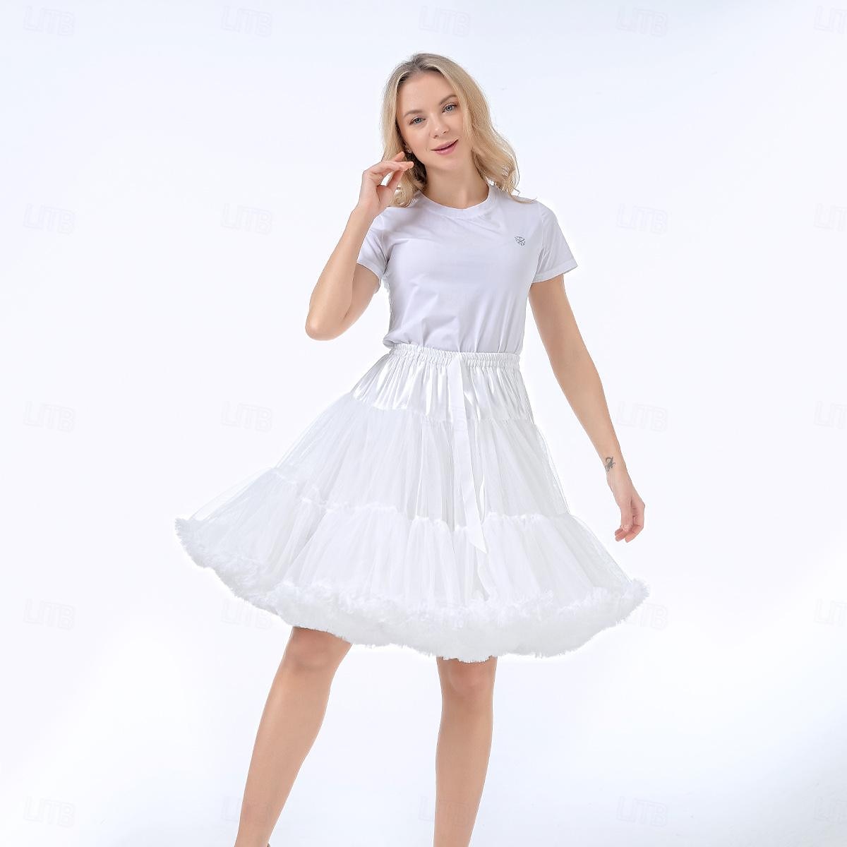 Retro Vintage 1950s Petticoat Hoop Skirt Tutu Under Skirt Princess Women's Halloween Carnival Masquerade Party / Evening Bachelorette Party Adults Skirts 2025 - $29.99 –P3