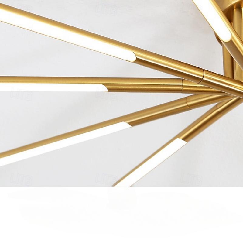 πολυέλαιος οροφής led 13,5cm 8/10/12 κεφαλής ρυθμιζόμενος με ρυθμιζόμενο μεταλλικό επιμεταλλωμένο/βαμμένο φινίρισμα μοντέρνο σκανδιναβικό στυλ υπνοδωμάτιο σαλονιού 110-240v 38/64/80w μόνο με 2025 - $215.99 –P11