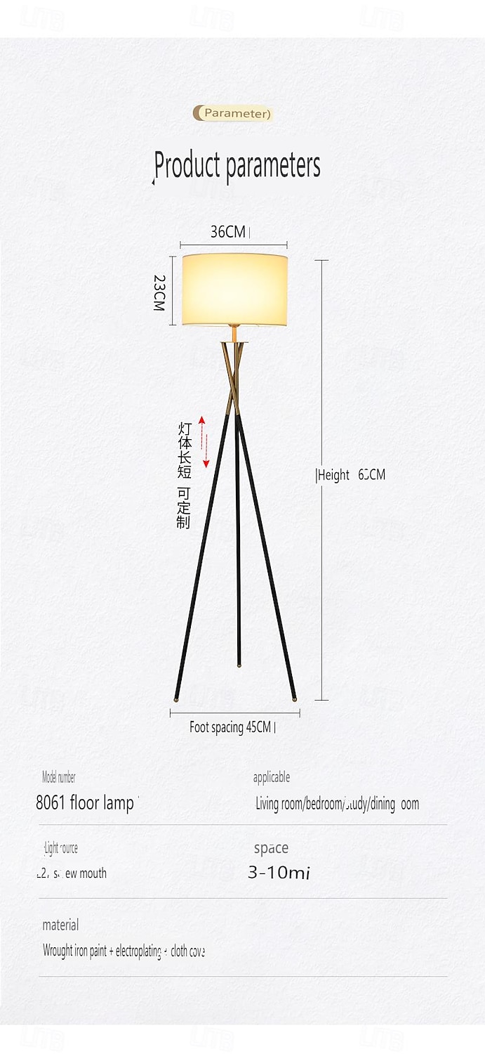 Stojací lampa Moderní soudobé / Nordický styl Pro studovna či kancelář / Vevnitř Kov 220 v / 110 v Bílá 2025 - $265.49 –P10