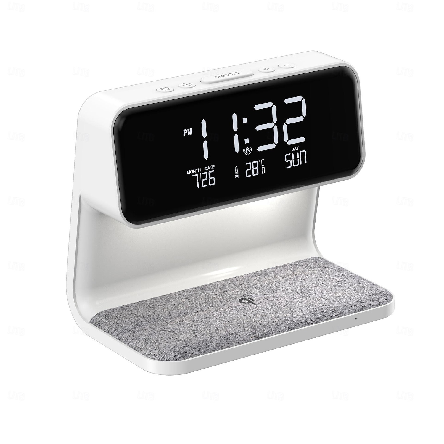 Alarm Clock with Wireless Charging Bedside Touch Lamp Alarm Clocks Bedrooms Night Light Dimmable LED Display Fast Wireless Charger Station with Room Thermometer Indoor 2025 - $57.99 –P10