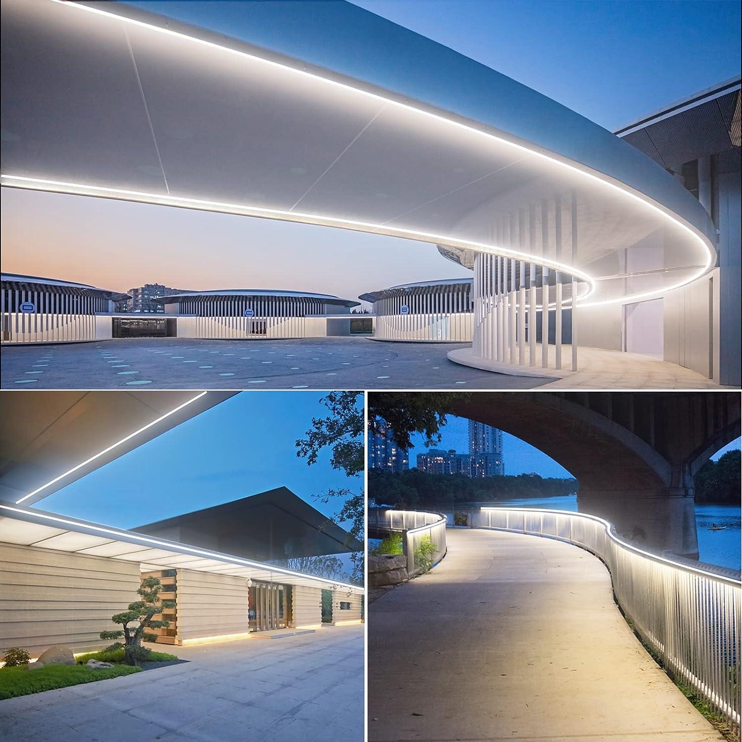 Waterproof LED Neon Light 5-25M/16-90ft Various Colors of Neon Light Strip Pool Light Strip and Plug-in Neon Light Strip Suitable for Bedrooms Kitchens Balcobalconies Outdoor Courtyards 220V 2025 - $29.99 –P11