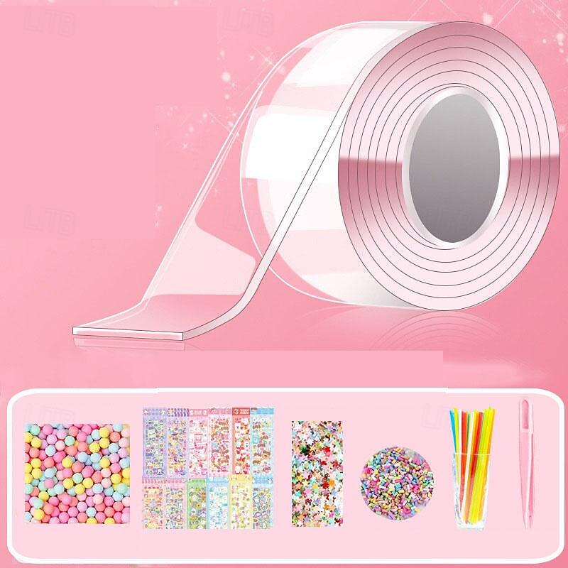 نانو لاصق الضغط تهب فقاعة الضغط لاصق الأرز لزجة لاصق على الوجهين مجموعة شريط نانو DIY 2025 - $31.99 –P4