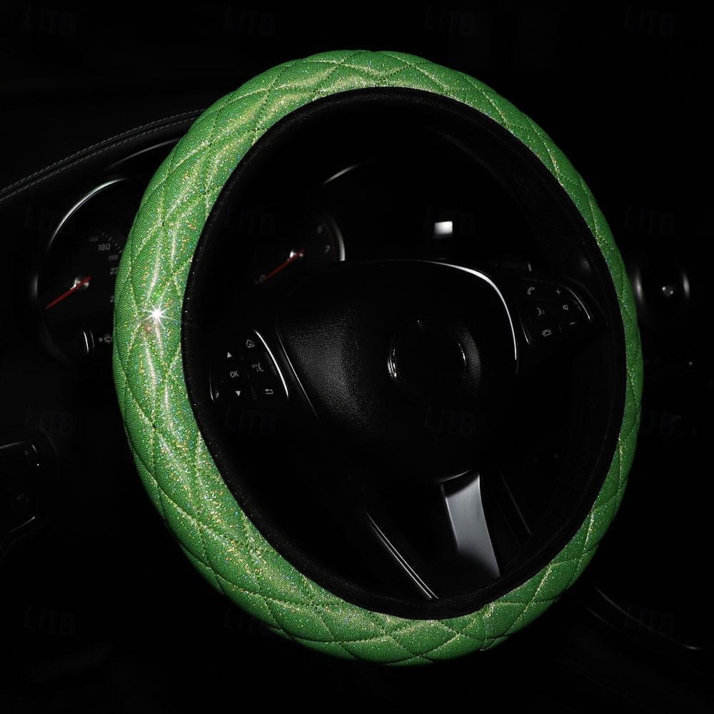 FYAUTOPER Car steering wheel cover new flash gold quilted three-dimensional without inner ring tightness 1 PCS 2025 - $10.99 –P8