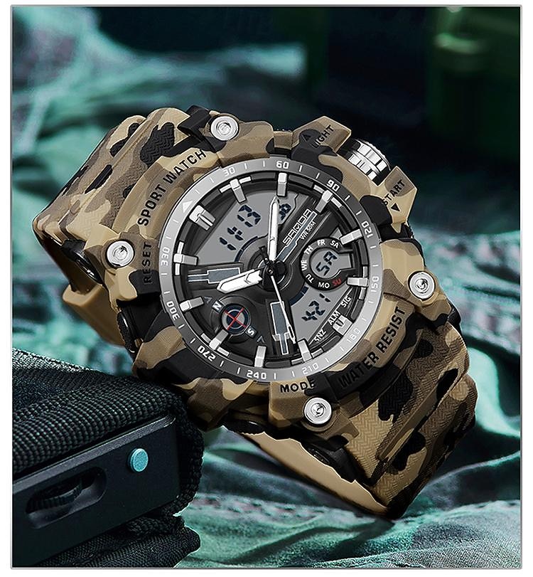 SANDA Men Digital Watch Outdoor Sports Fashion Casual Luminous Stopwatch Alarm Clock Waterproof TPU Watch 2026 - $33.99 –P4