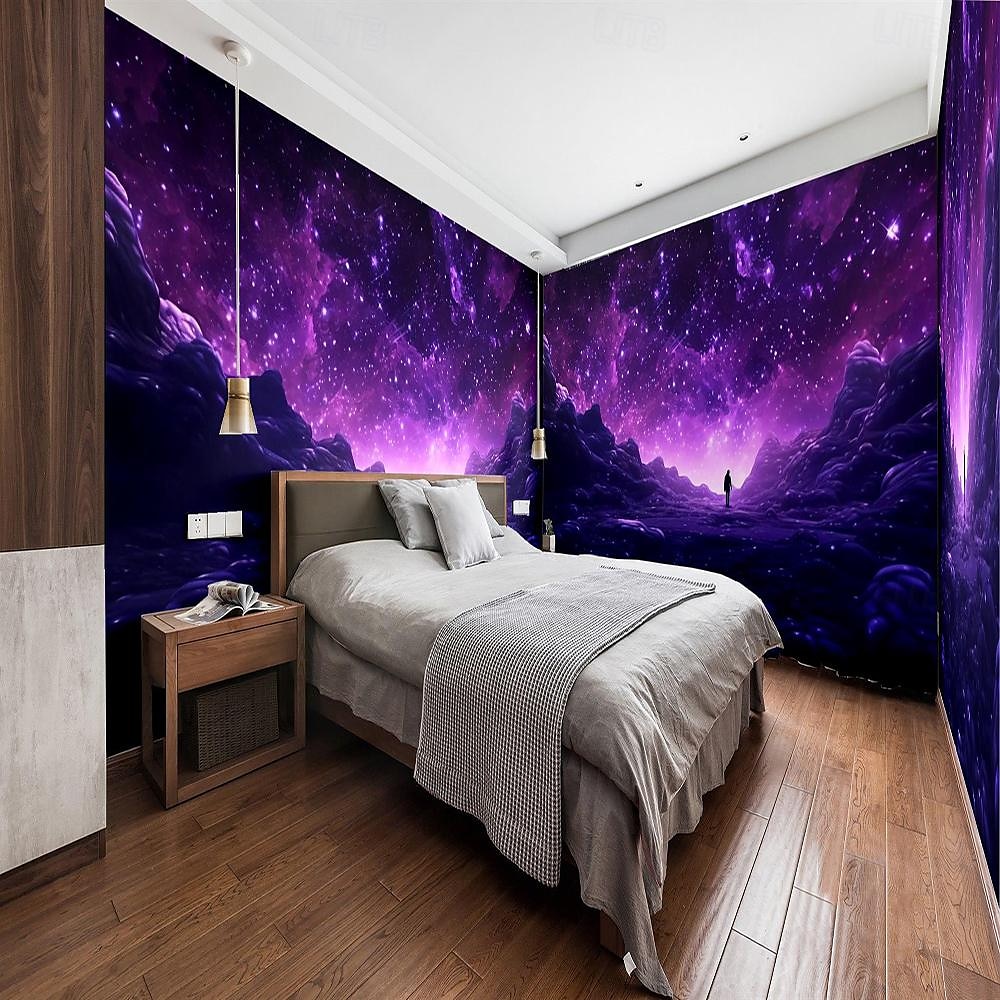 Cool Wallpapers Wall Mural Galaxy Universe Wallpaper Wall Sticker Covering Print Adhesive Required 3D Effect Canvas Home Décor 2025 - $15.49 –P7
