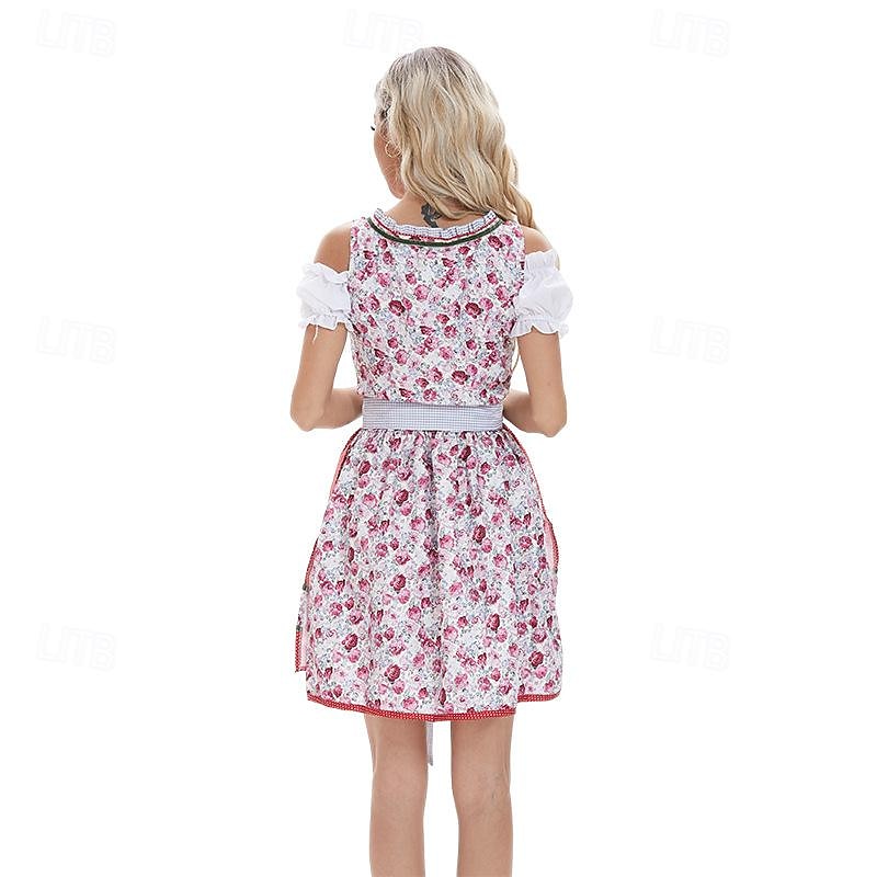 Oktoberfest Jurken Dirndl Dirndl-blouse Beiers hulp in de huishouding Duits München Weiden Doek in traditionele stijl Blouse 2025 - $63.99 –P5
