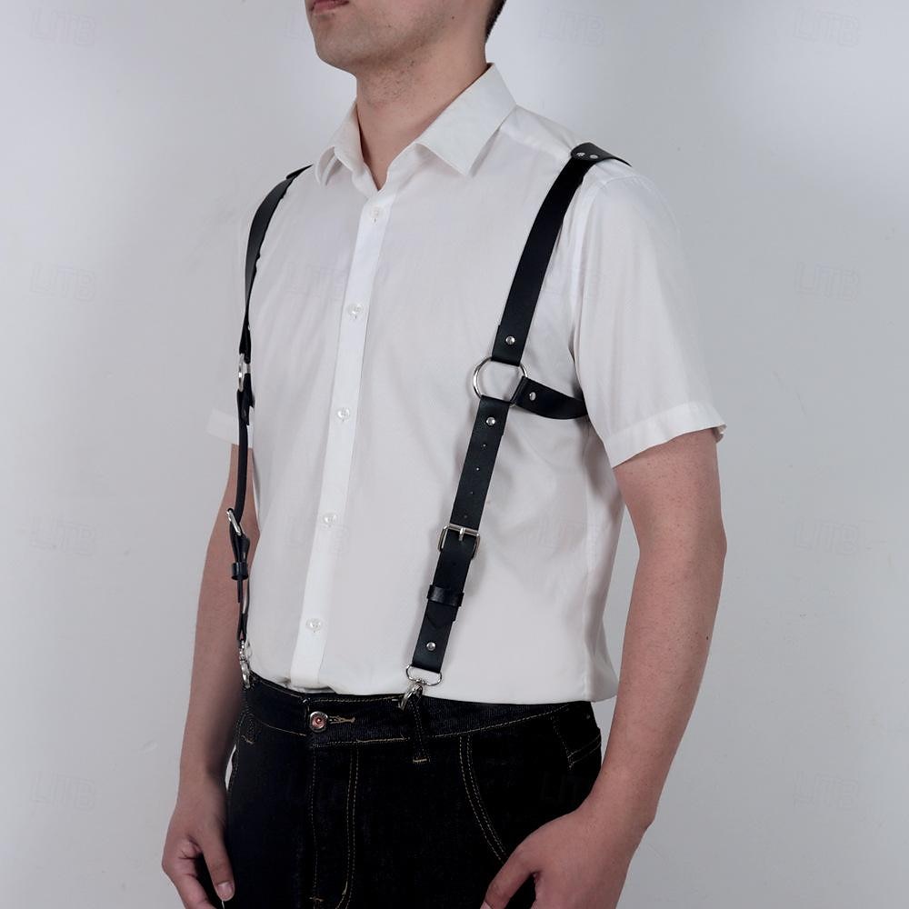 Retro Vintage Medieval Renaissance Armor Chest Harness Viking Fancy Dress Men's Halloween Carnival Masquerade Party Renaissance Fair LARP Adults Suspenders 2026 - $17.49 –P7