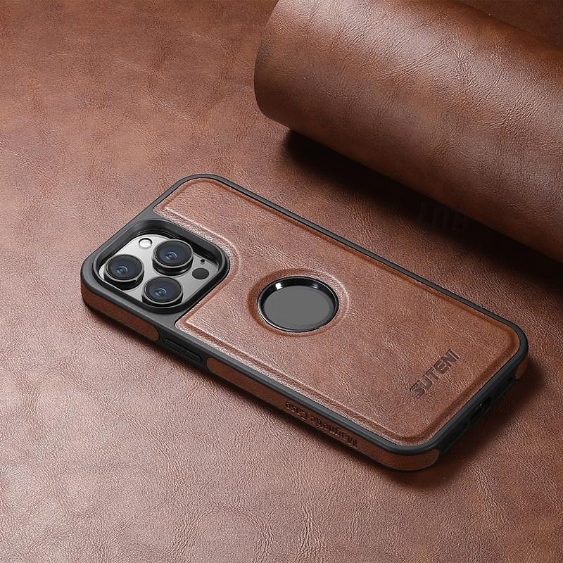 telefon Carcasă Pro iPhone 16 15 14 Pro Max Plus iPhone 13 12 Pro Max Zadní kryt Podpora bezdrátového nabíjení Nárazuvzdorné Retro TPU PU kůže 2025 - $14.99 –P5