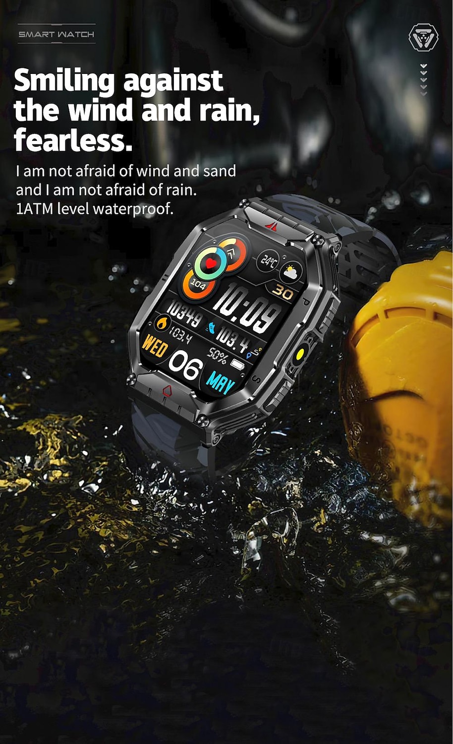 696 KR82 Ceas inteligent 2.1 inch Uita-te inteligent Bluetooth ECG + PPG Pedometru Reamintire Apel Compatibil cu Android iOS Dame Bărbați Telefon Hands-Free Reamintire Mesaj IP 67 Carcasă de ceas de 2025 - $59.99 –P17
