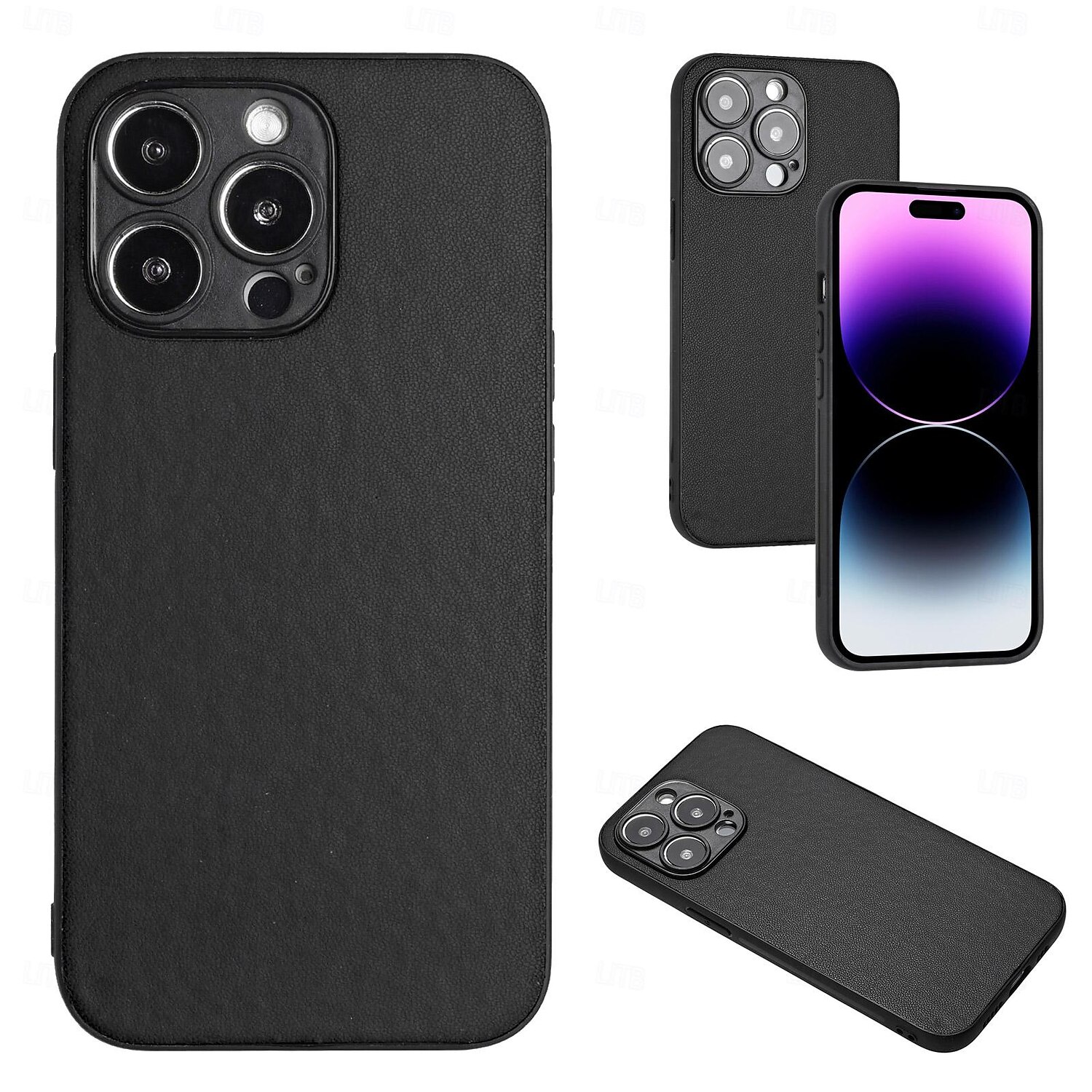 телефон Кейс для Назначение iPhone 17 Pro Max 17 Air i16 15 14 Pro Max Plus 13 12 11 Pro Max Mini Кейс на заднюю панель Защита от удара Ретро ТПУ Кожа PU 2025 - $7.99 –P2