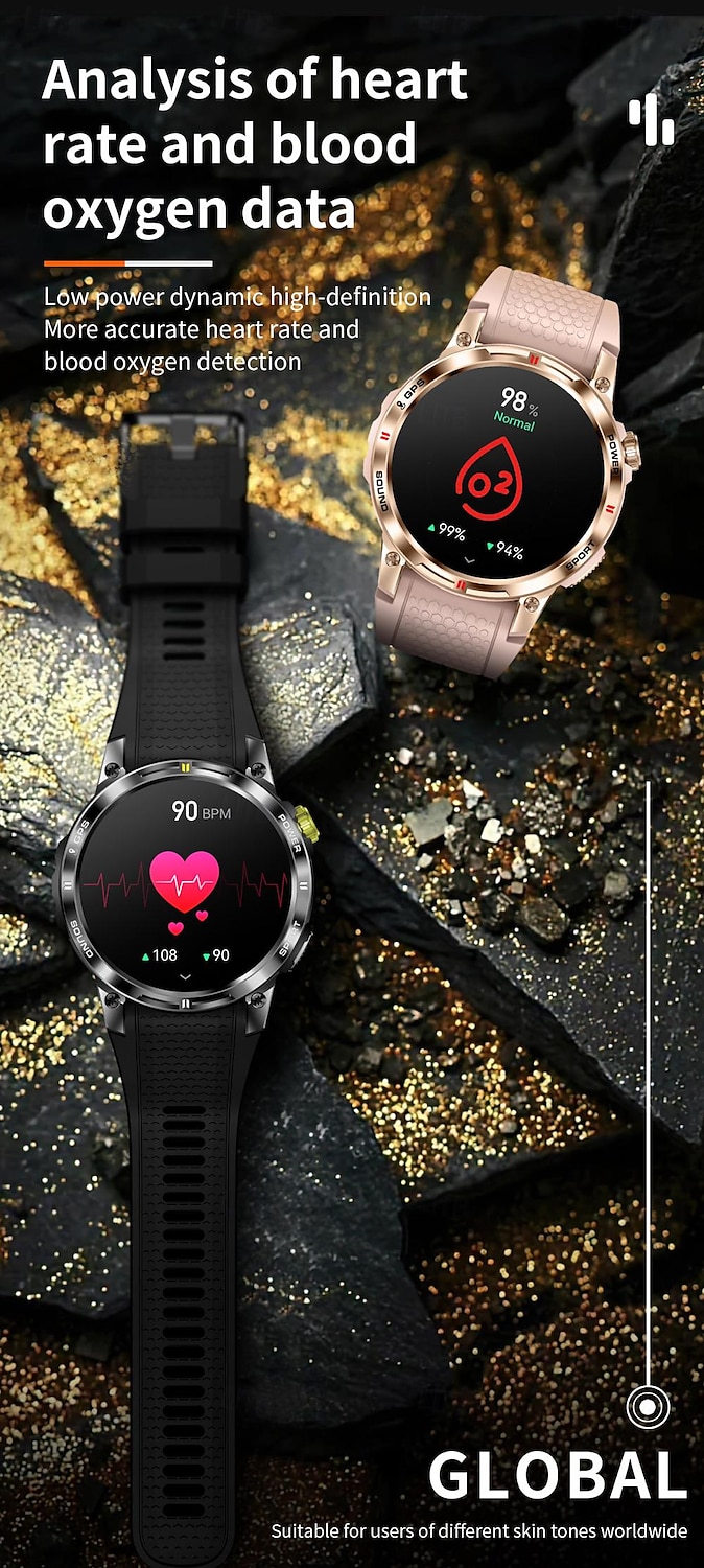 696 NX18Pro Smart klocka 1.5 tum Smart Klocka Blåtand EKG + PPG Stegräknare Samtalspåminnelse Kompatibel med Android iOS Dam Herr Handsfreesamtal Meddelandepåminnelse IP 67 48mm klockfodral 2025 - $79.99 –P15
