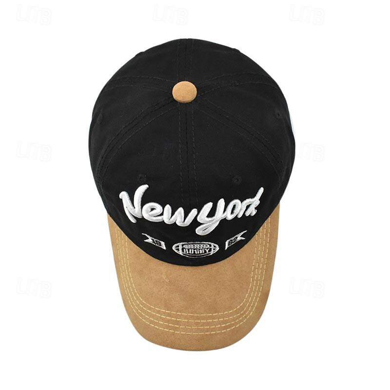 Herren Cap Basecap Sonnenhut Kappe Schwarz Marineblau Baumwolle Bestickt Modisch Brautkleider schlicht Strasse Täglich Buchstabe Einstellbar Sonnenschutz Atmungsaktiv 2025 - $7.99 –P7