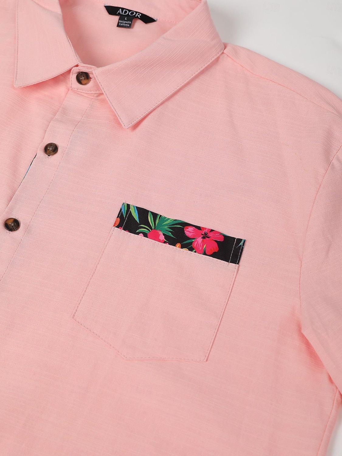 Per uomo Camicia camicia di lino Camicia estiva Abbigliamento mare Camicia con bottoni Liscio Da mare Curise Nero Bianco Rosa Blu Manica lunga Colletto Primavera estate Abbigliamento del 2025 a $26.99 –P2